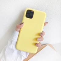 

Hottest Matte Phone Cases For iPhone 11 Mobile Covers Soft Liquid Silicone Telephone Case For iPhone Back Covers