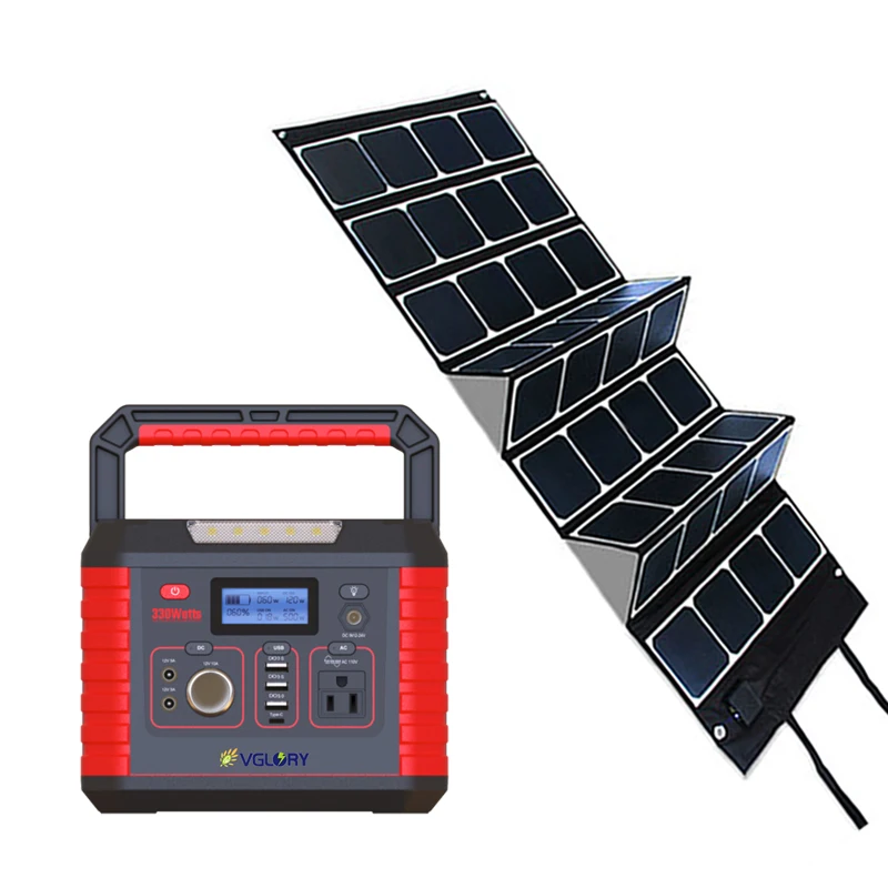Portable Solar Power kit 1000w 500w 300w Solar+energy+systems Solar Charger With Ac Wall Socket