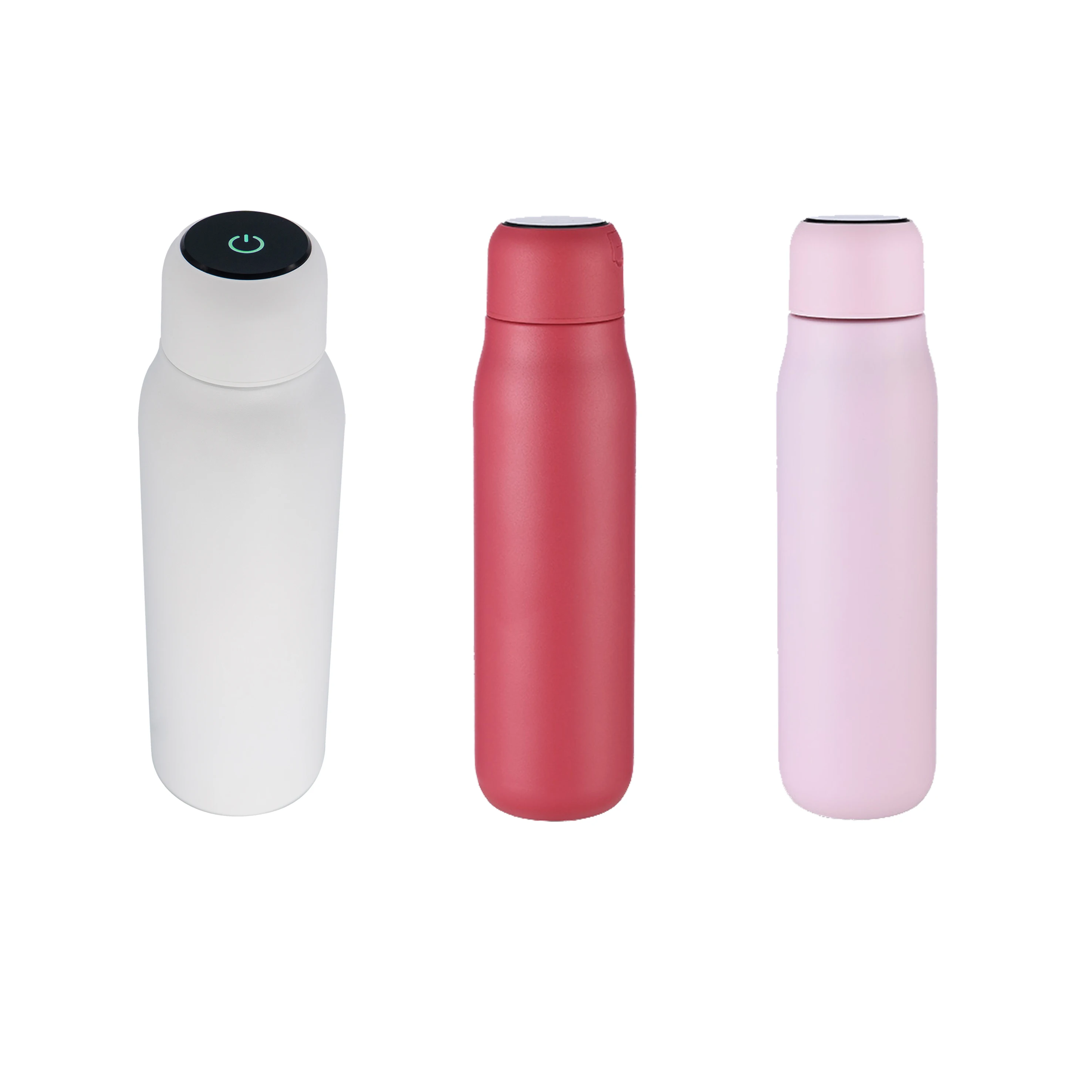 

2021 manufacturer cheap price 600ml UVC sterilizer water cup smart disinfection bottle, White /blue /black /pink /red