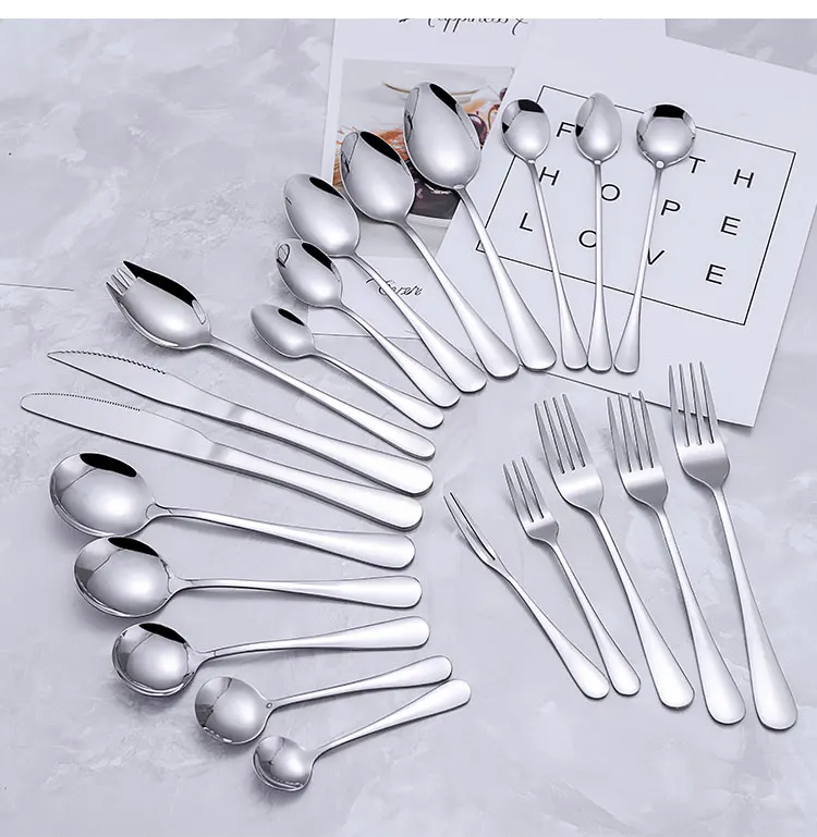 Dinnerware Set Custom Hand Made Chef And Meat Case Child Kid Reuseable Cuttlery Stainless Steel Knife Fork Spoon