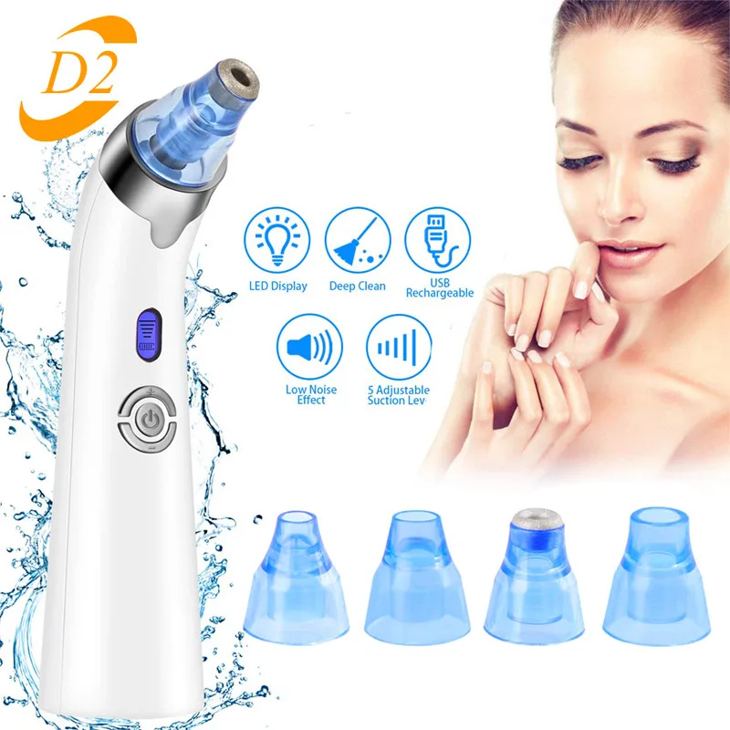 

Blackhead Remover Vacuum Pore Cleaner Acne Comedone Extractor Face Cleanser Sucker Tool Spot Pimple Whitehead Deep Suction