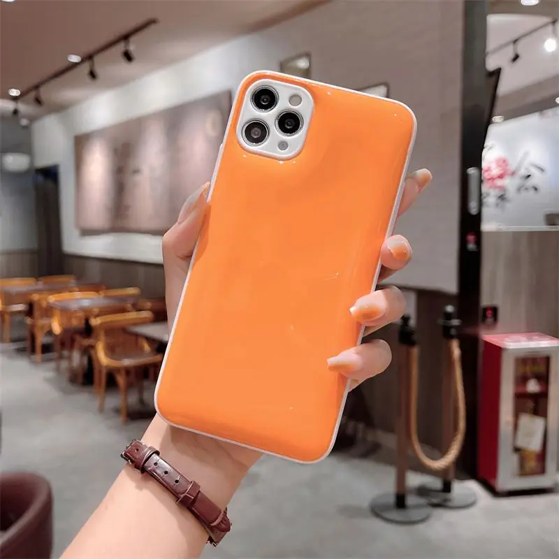 

For iPhone 12 Case Shockproof Thin Transparent Crystal Clear Tpu Bumper Phone Case Back Cover For iPhone 11 12 13 Pro Max, Red, white, purple, pink