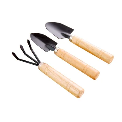 

size garden tools set for flower and plant pot working, Black