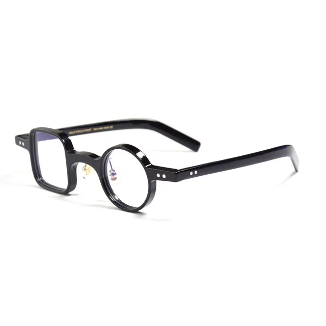 

Iron Man Robert Downey glasses asymmetric Eyeglasses handmade acetate irregular shape metal nose