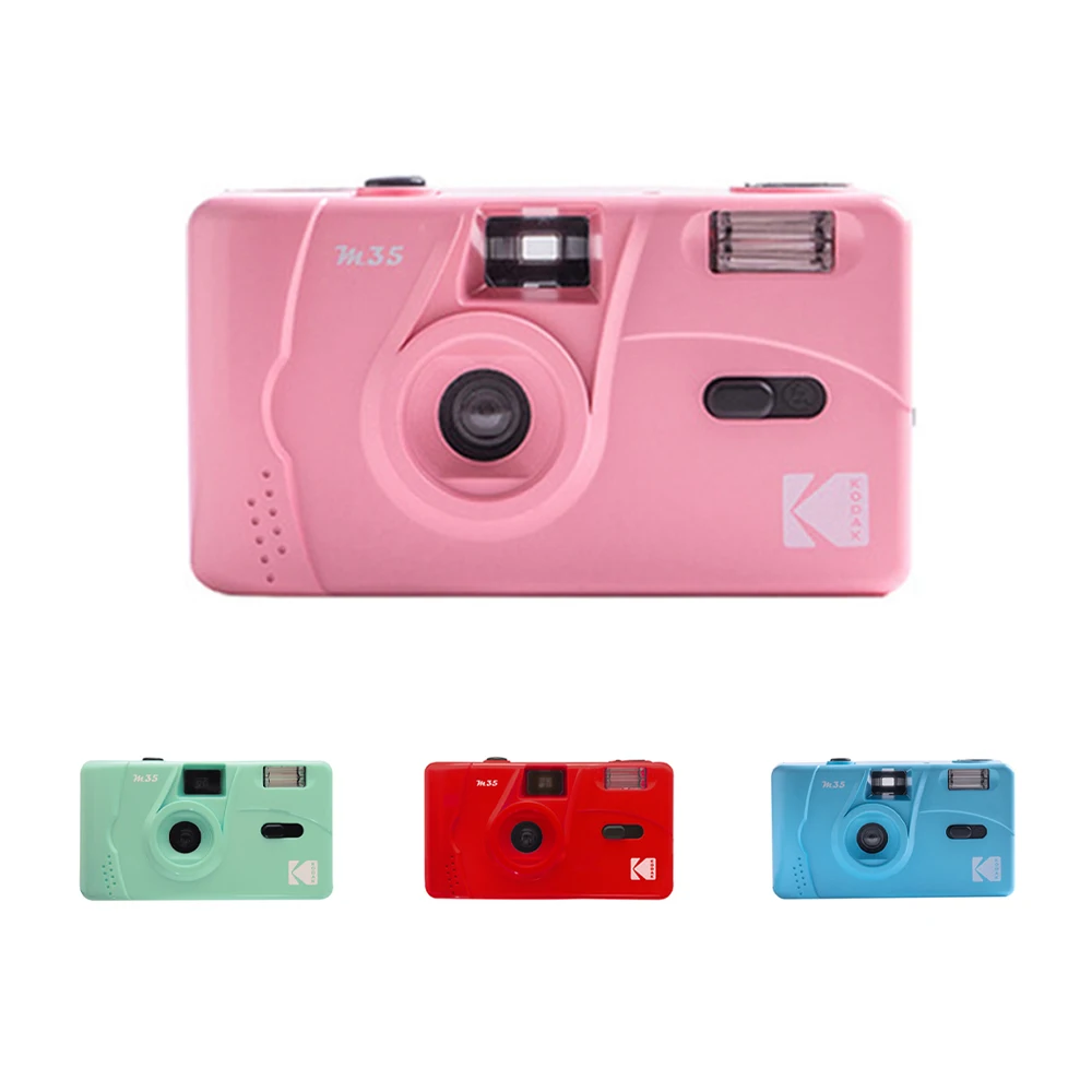 

Hot sale Kodak M35 non-disposable camera with replaceable film camera, Pink,yellow,blue,orange