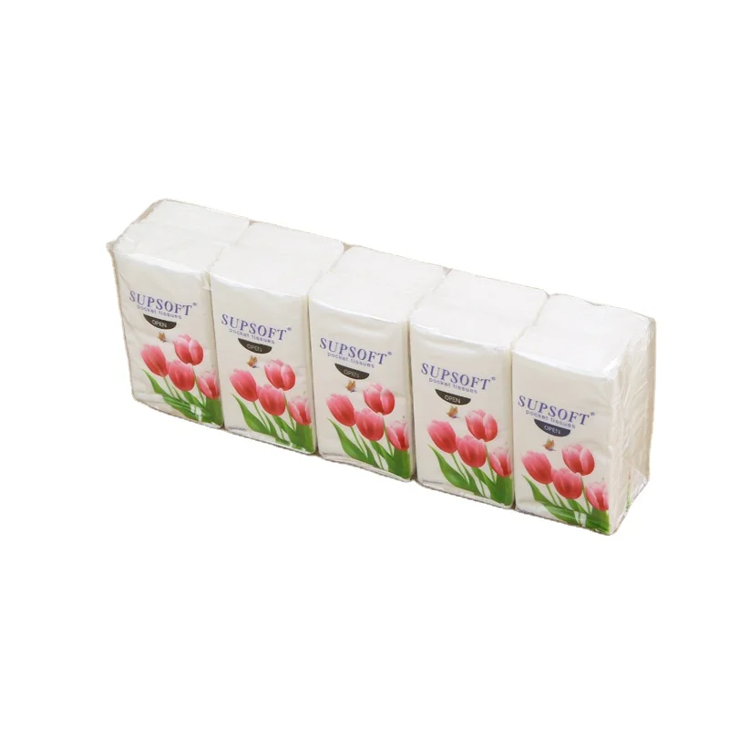

Supsoft Mini Pocket Tissue Perfume Handker Paper 3 Ply or 2 Ply, White color