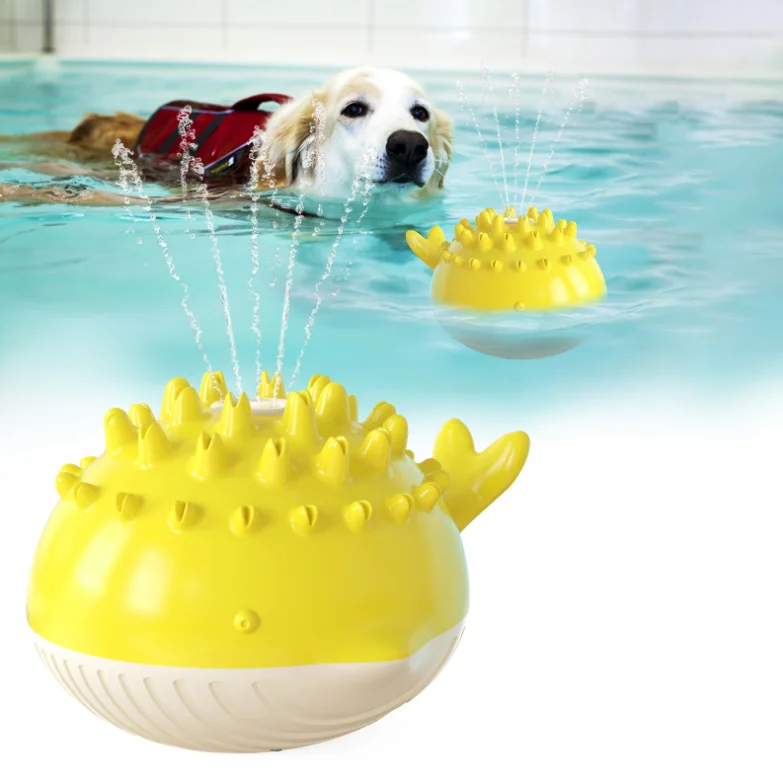

Water electric water spray dog toys teething ball
