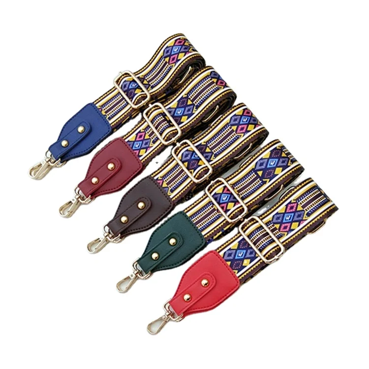 

Meetee B-J051 New Vintage Ribbon PU Adjustable Shoulder Bag Belt Strap, Color