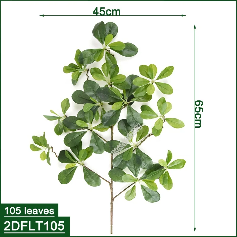 
Factory Wholesale cheap and Realistic artificial Pittosporum fake leaves for event decoration 
