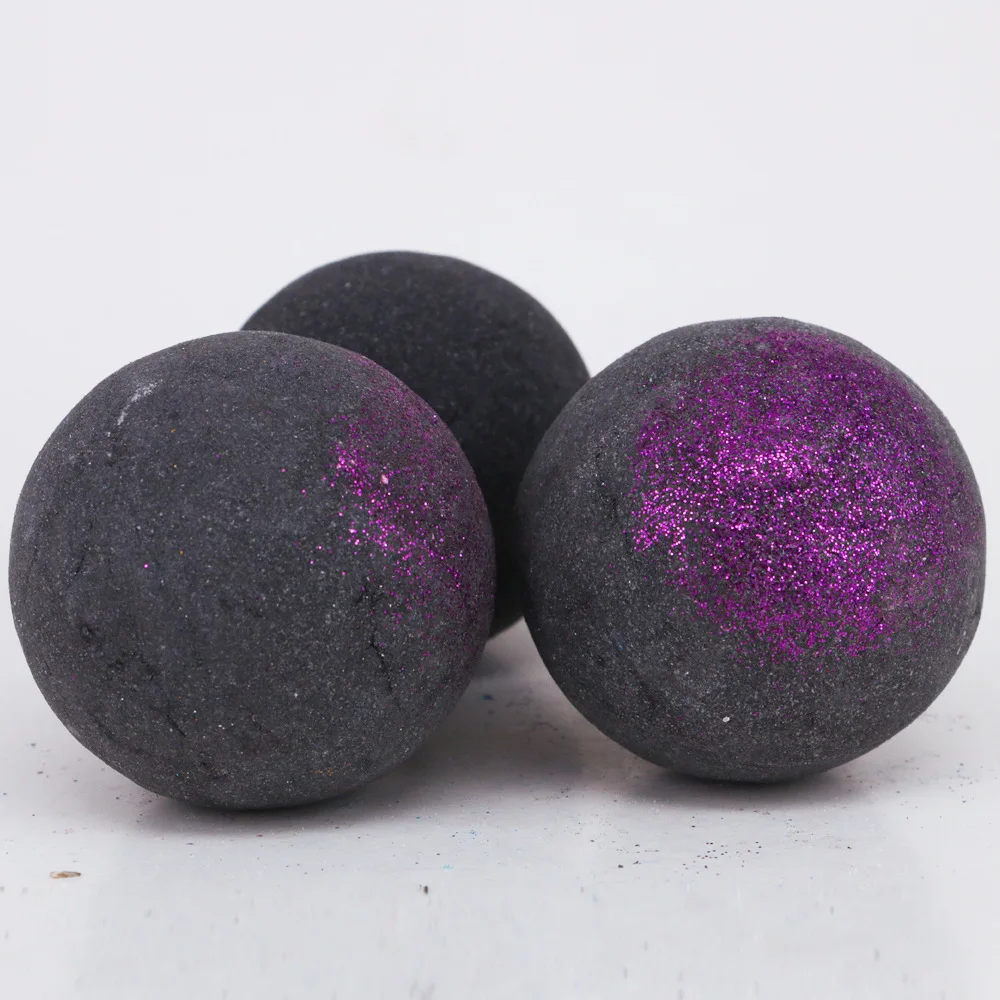 

Black Chocolate bath ball Whitening Bubble Therapeutic Relax Spa Calming Glitter Bath Bombs Bathing Salt Fizzies Manufacturers