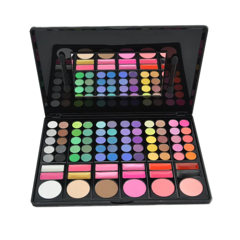 

2019 Eyeshadow Palette Makeup Set 60 Eyeshadow Palette Private Label With Custom Logo For 26mm Pans, 78 colors