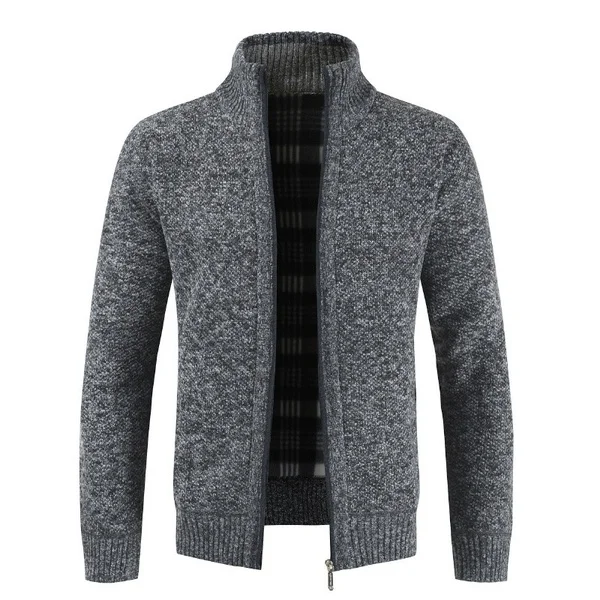 

Winter New Men's Simple Cardigan Sweater High Quality Slim V-Neck Knit Jackets, Red,black,light gray,dark gray,navy