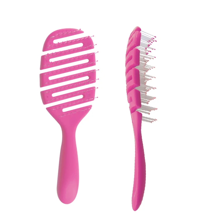 

Brosse cheveux ABS Wet Scalp Massage Brush Original Detangler Hair Brush Vent Detangling Hair Brush Portable With Logo Design