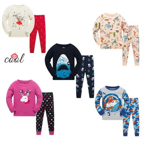 

2019 fall winter Kids Pajamas High Quality Wholesale print Children Sleepwear