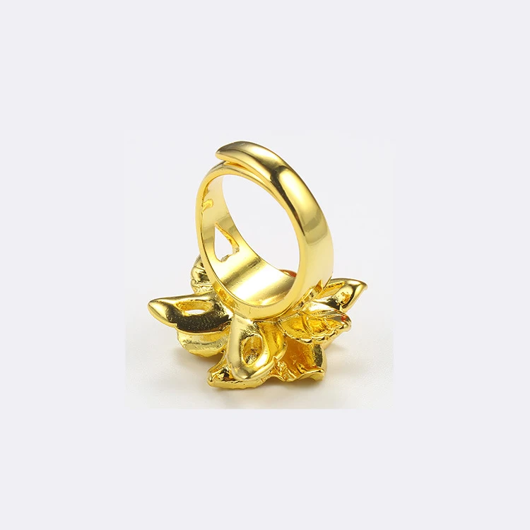 Ar7091904 Xuping 24k Gold Plated Women Gold Ring Jewelry Flower Design ...