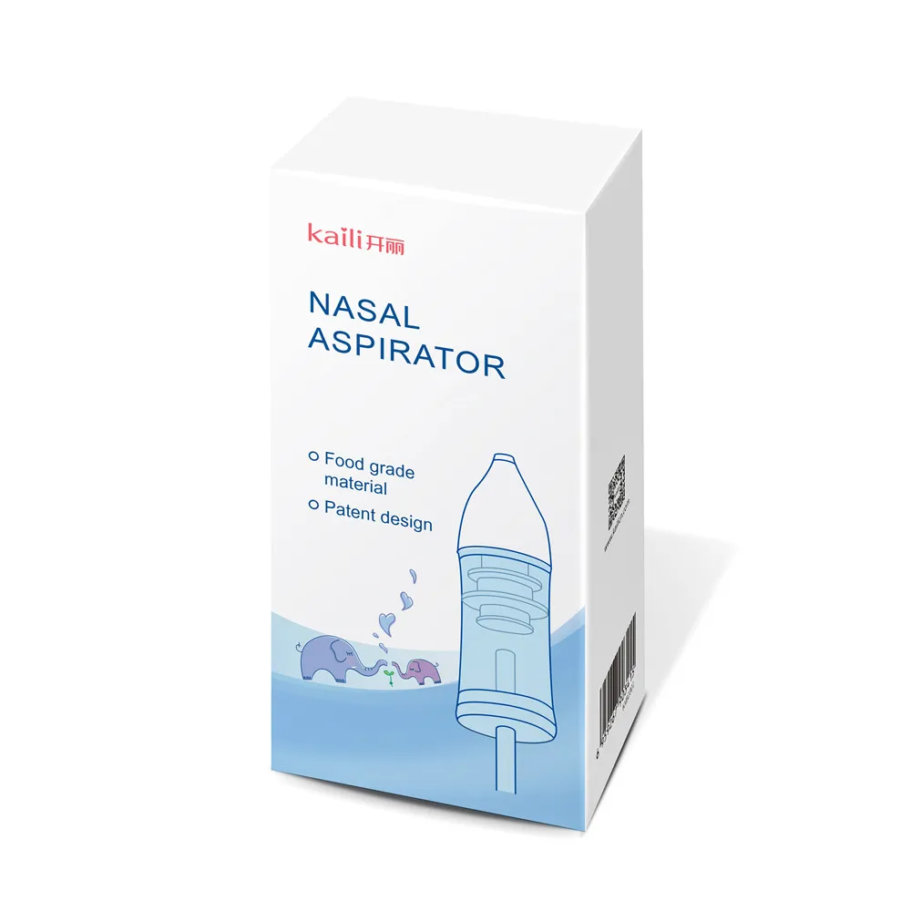 

Kaili New Design Baby Food Grade Silicone Vacuum Nasal aspirator for nose cleaning Wholesale