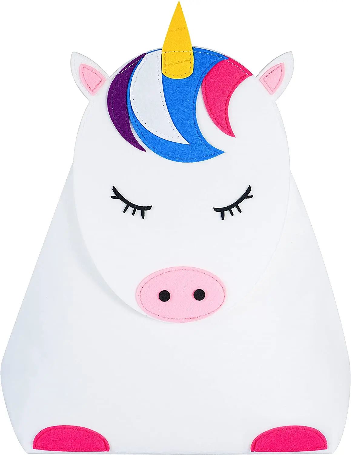 

Big Cute Unicorn Kids Storage Basket with Handle for Toy Clothes Organizer