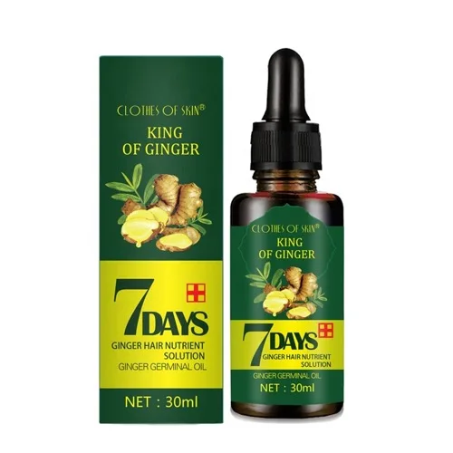 

Ginger Hair Growth Essence 7 Days Germinal Serum Oil Dry And Damaged Hair Loss Treatment Growth Hair Product for Men Women
