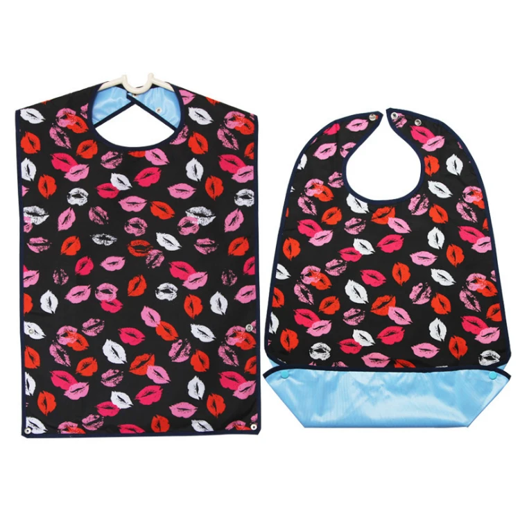 

FreeExport Adult waterproof leak proof bib rice pocket older Large adult bib