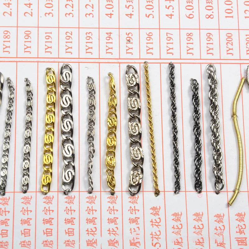 

Hardware Manufactures Decorative Aluminium Handbag Chain Textured Flat Bag Chain Metal Chain for Bag, Gold, shine silver, gun metal, antique color...etc