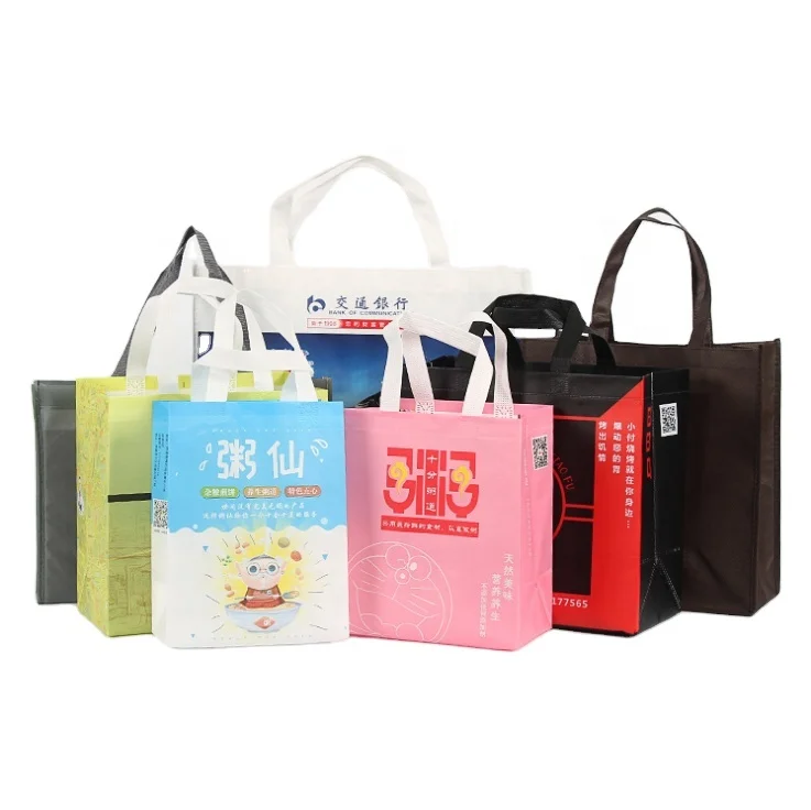 

Promotional custom printed recycled Ultrasound laminated high quality pp non woven spunbond cloth bag non woven bag shopping bag