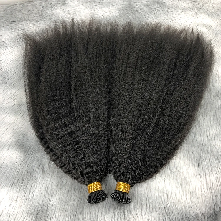 

Best Selling Kinky Micro Links Remy Brazilian I Tip Human Hair Extensions