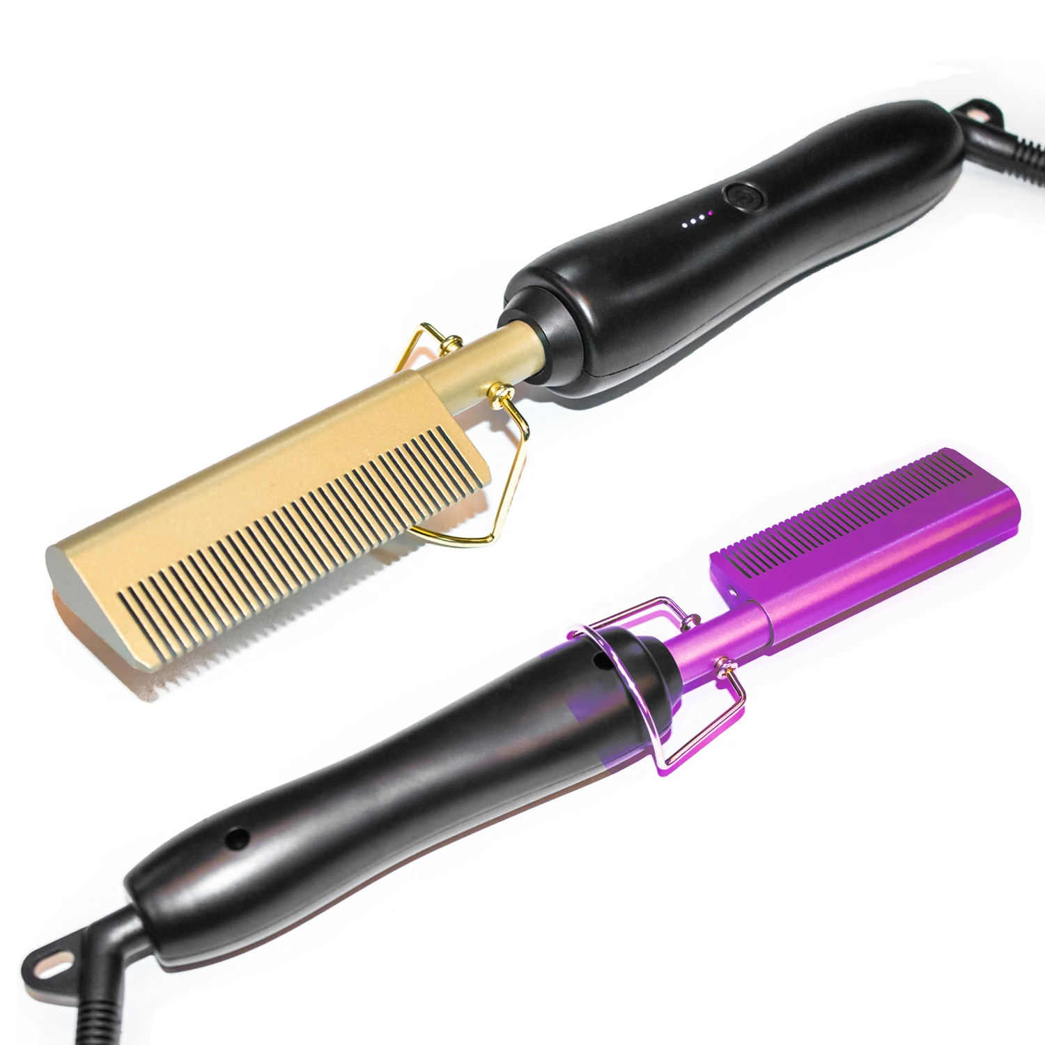 

Dropshipping FLT hot sell Copper comb 2021 Mini Hair Straightening Hot Press Comb Electric