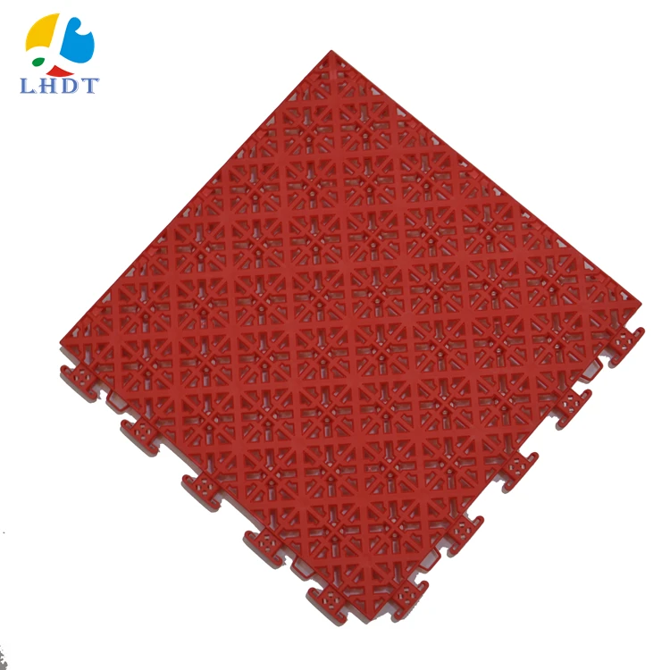 

Origin polypropylene outdoor floor plastic sports floor outdoor indoor with buffer cushion, 12 colors