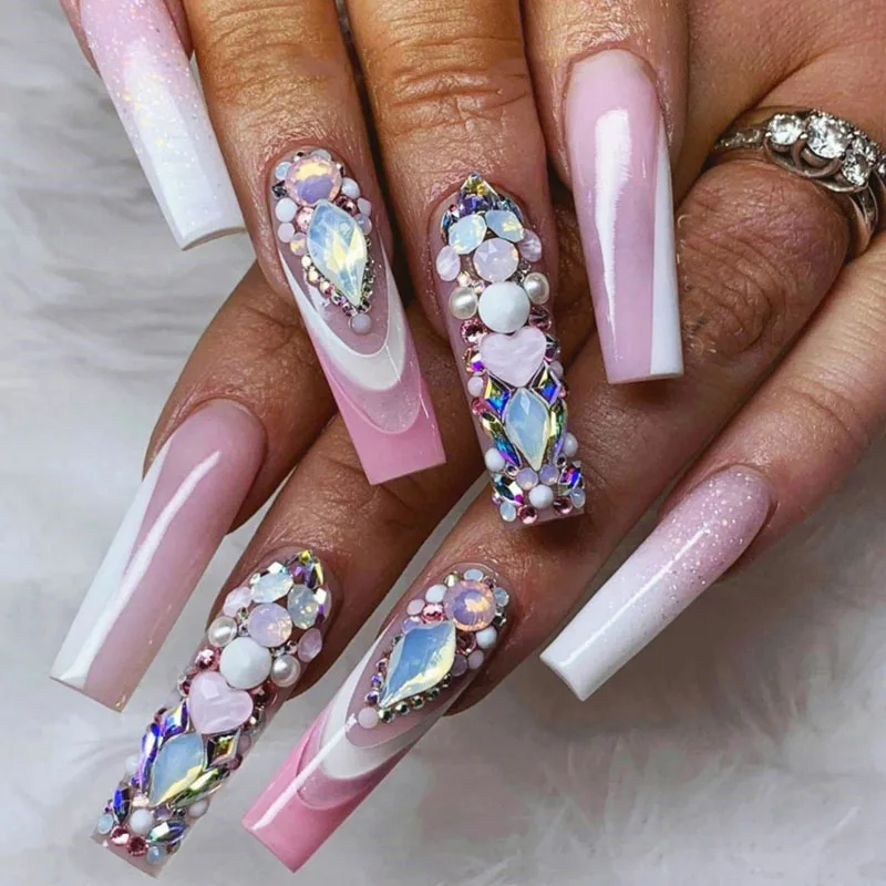 

500pcs/Bag Nail Tips Half Cover Tip C Curved Nail Transparent Clear Acrylic ABS Nail Tips, Natural