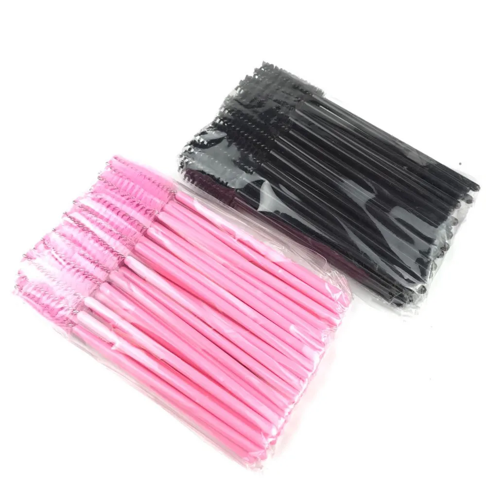 

Wholesale Eyelash Brush Make up tools Disposable Eyelsh Brush eyelash cleaning brush, Black