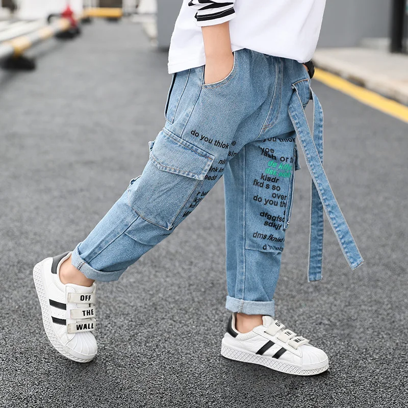 
DRFF1912C27 Latest design kids jeans pants cheap price children spring trousers autumn cute boys pants ready to ship 