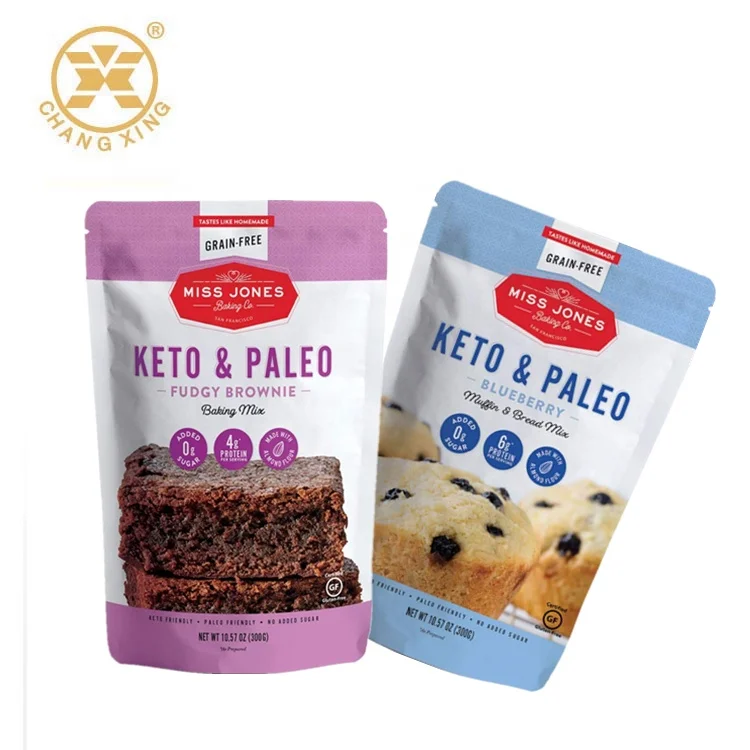 Stand Up Zipper Pouches Brownie Packaging Bag Food Packaging Pouches