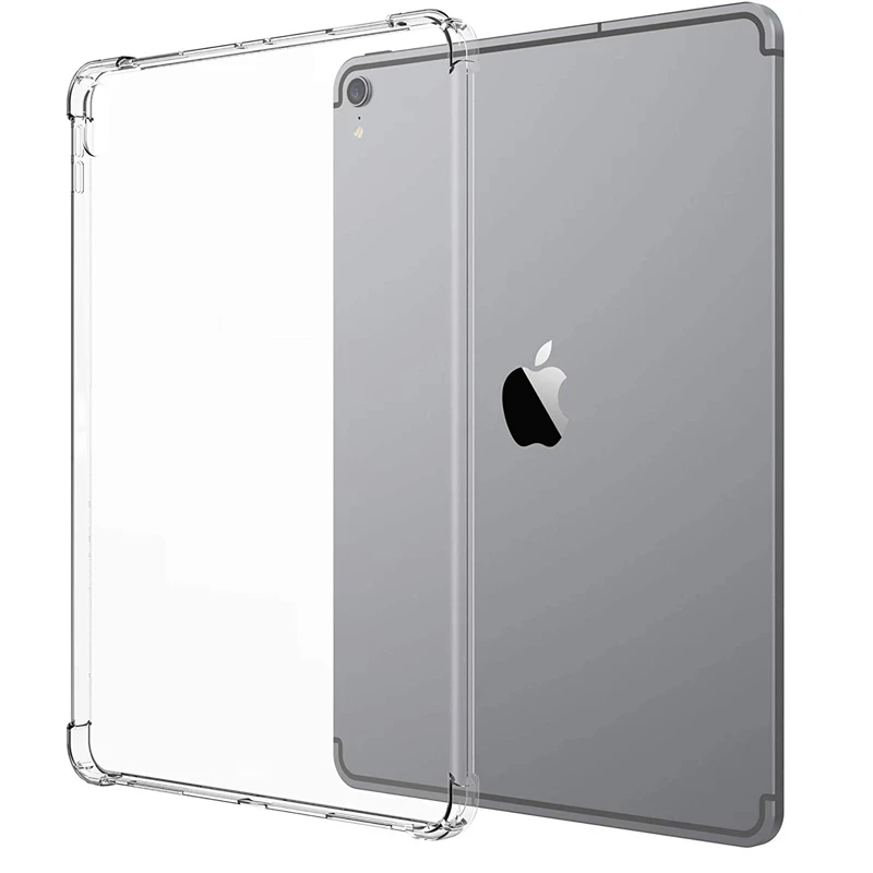 

For ipad Case, HOCAYU Clear Mobile Case for iPad Pro Mini Air 2020 2019 2018 12.9" 11" 10.5" 9.7" 7.9" Flexible Bumper Cover