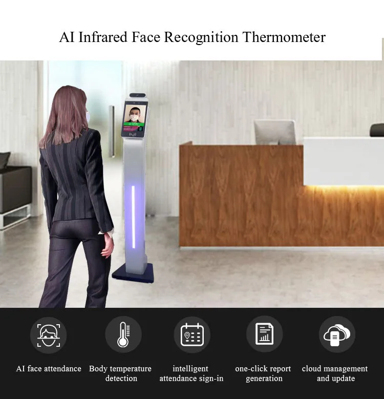 RK3288 Face Recognition Thermometer Terminal Access Control system