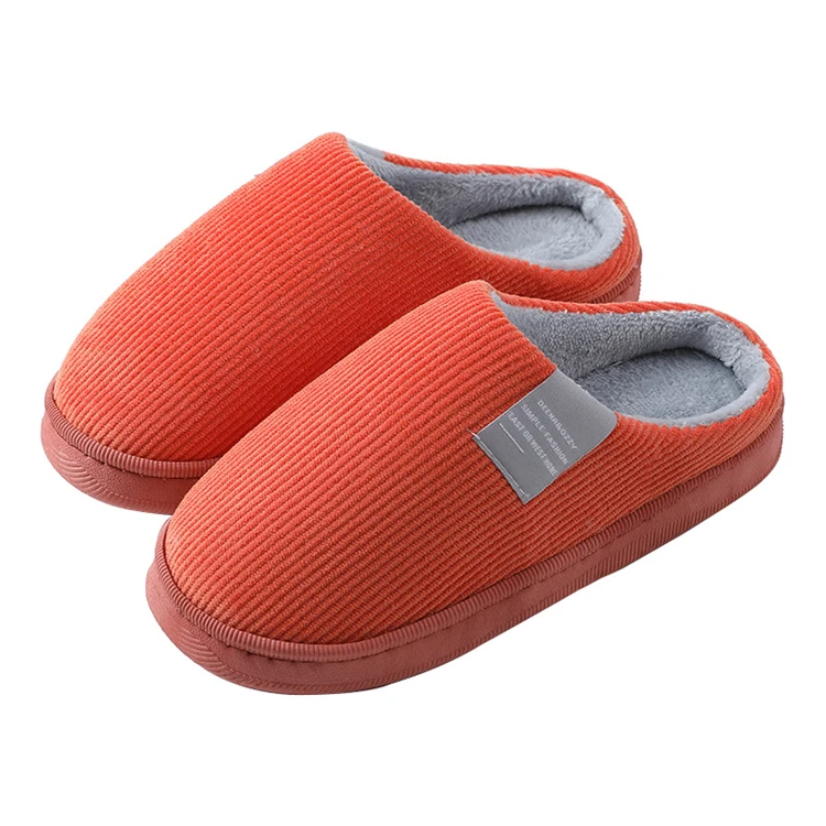 

2020 Winter new ladies lover Indoor thermal cotton slippers thick leaky toe warm slippers for women, As pictures