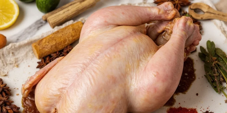 Boiling whole chicken on stove
