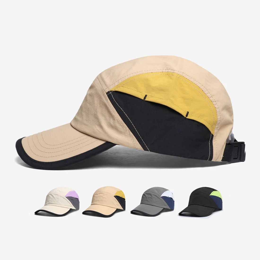 Waterproof Quick Drying Patchwork Trail Running Cap
