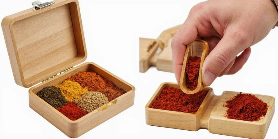 Spices stored in a freezer