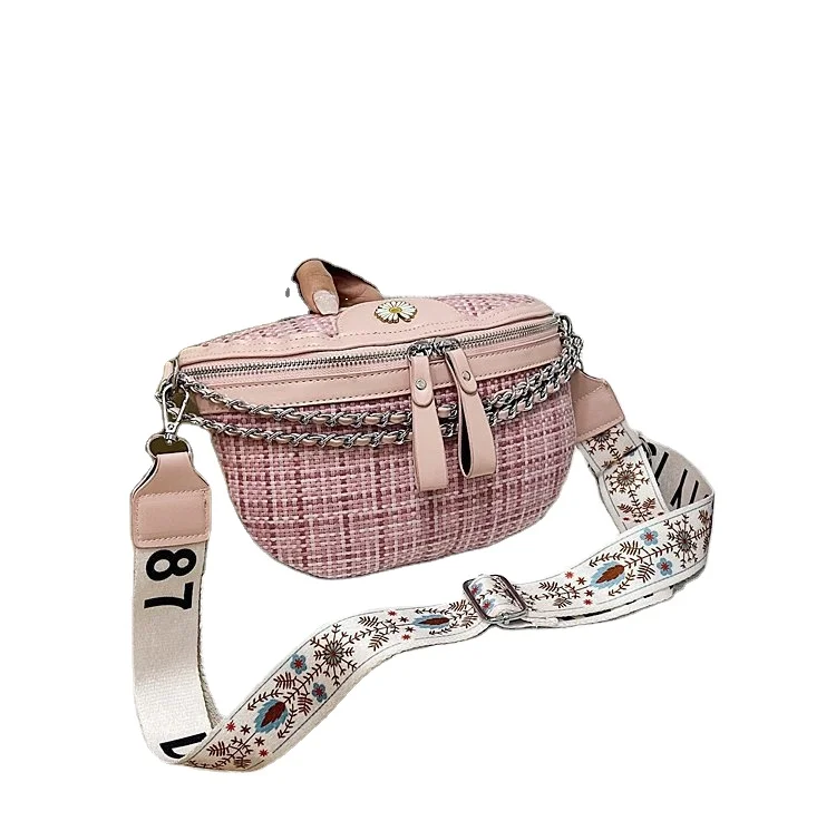 

2021 summer new fashion broadband retro messenger bag, Customized color