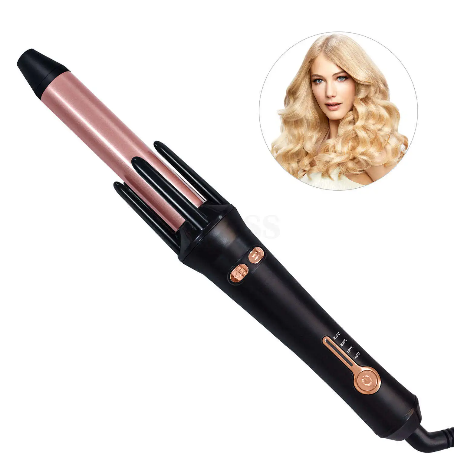 

New Product Listing Home Salon Tools Hair Curler Wand 30s Instant Heat Wand Auto Wavy Curling Iron