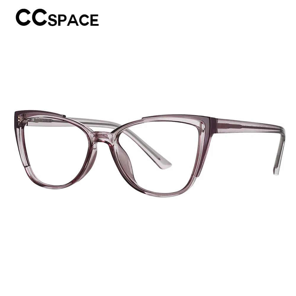 

53103 TR90 Cat Eye Anti Blue Light Optical Glasses Frames Spring Leg Women Fashion Computer Eyeglasses