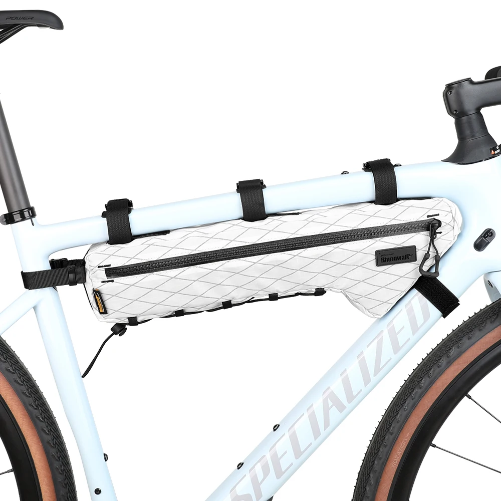 Rhinowalk 2.4 Liter Bicycle Triangle Frame Bag Durable Nylon Under Tube Pack for Road Bike Wilderness Series Bikepacking