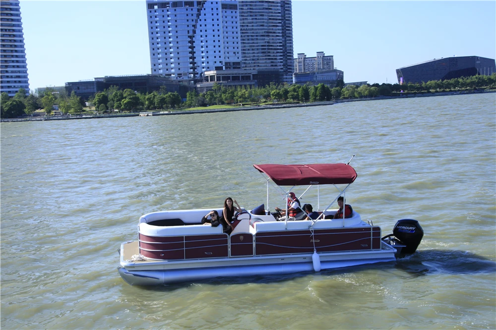 
Entertainer aluminum party yacht with unique design 