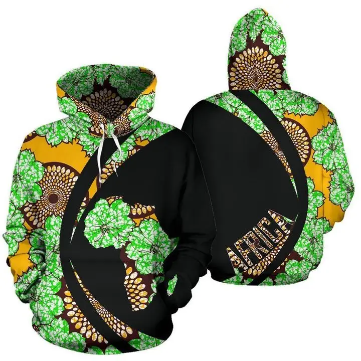 

Ankara Aje Goddess of Wealth Printed Pullover Boys Sweatshirt Wholesale Price Hoodies For Men African Floral Custom Hoodies, Customized color