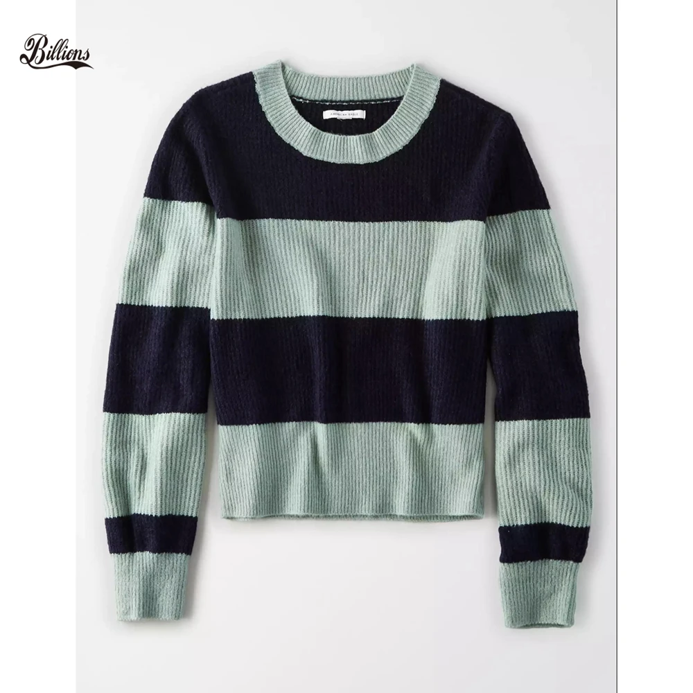 

RUGBY STRIPED CREW NECK SWEATER