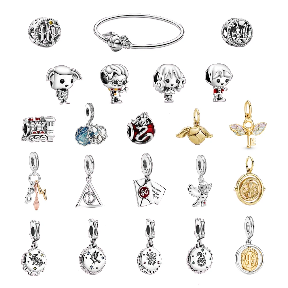 

Slovehoony New arrivals for 2022 jewelry Scarf Harrys Boy Charms Hogwarts Train Charm (798624C01) Dangle Bracelet Cartoon Charms