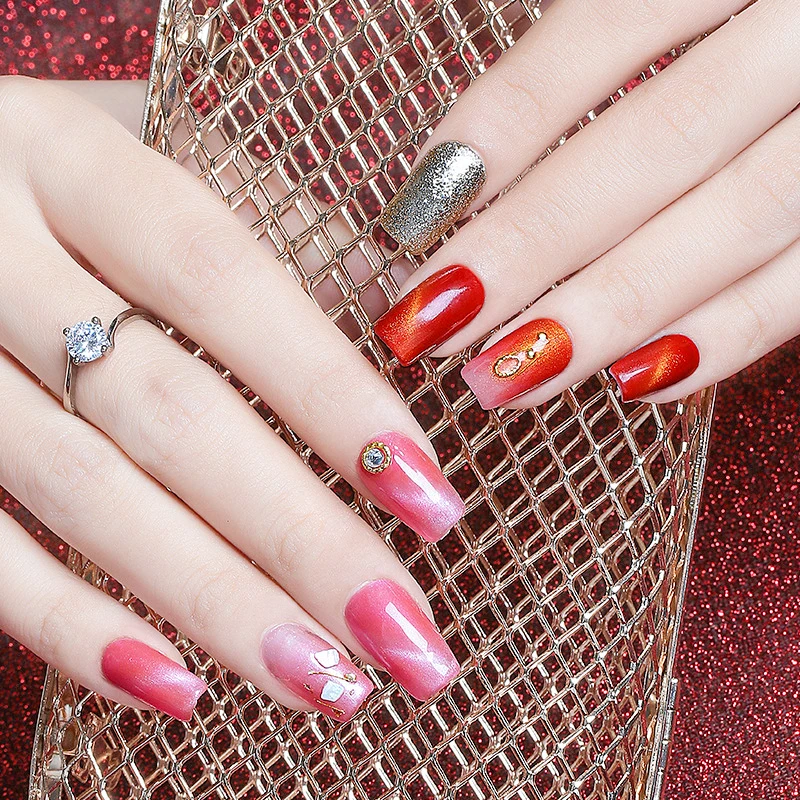

Free Freight 24 Colors Cat's Eye Nail Glue Kit Set Professional Coloured Glaze Sky lce Jade UV Gel Nail Polish Set