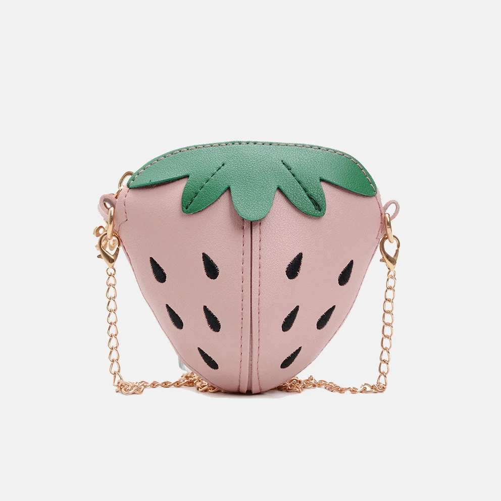 

Strawberry bag for children baby girl cute mini chain single shoulder crossbody coin purse