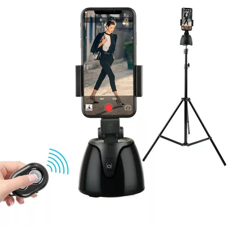 

Factory Price 360 Rotation Mobile Holder AI Smart Shooting Cell Phone Stand Automatic Face Tracking Phone Holder