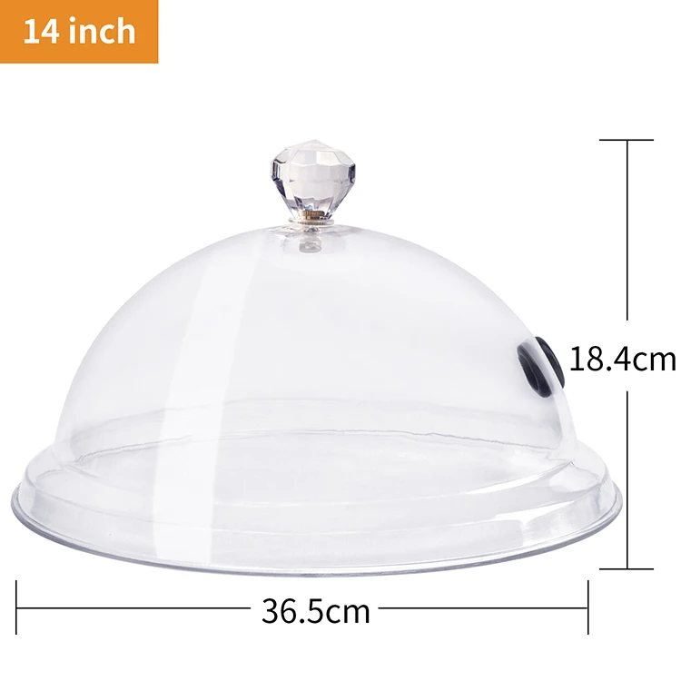 

14 inch Plastic Smoke Infuser Cloche Lid Dome Cover